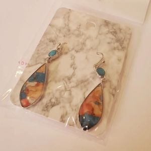 925 Sterling Silver Multicolor Earrings